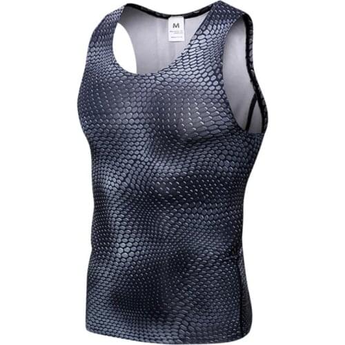 New Compression Tights Gym Vest Top Quick Dry Sleeveless Sport Shirt Men Gym Clothing For Summer Bodybuilding Mens Running Vest