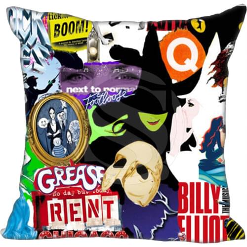 Hot Sale Custom Cool broadway Movies Pillowcase 50X50cm (One Sides)Home Pillow Cases 9-22T
