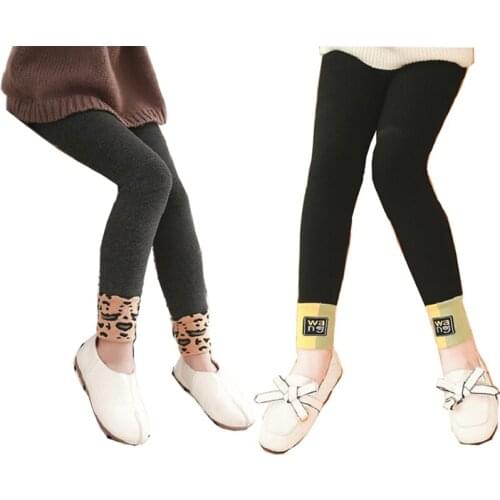 Autumn Winter Girls Pants Velvet Thicken Warm Girls Leggings Kids Children Pants Girls Clothing For Winter