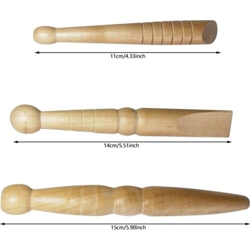 1/3Pcs Health Chart Body Massage Stick Tool Wooden Foot Spa Physiotherapy Reflexology Thai Foot Massage SPA Therapy