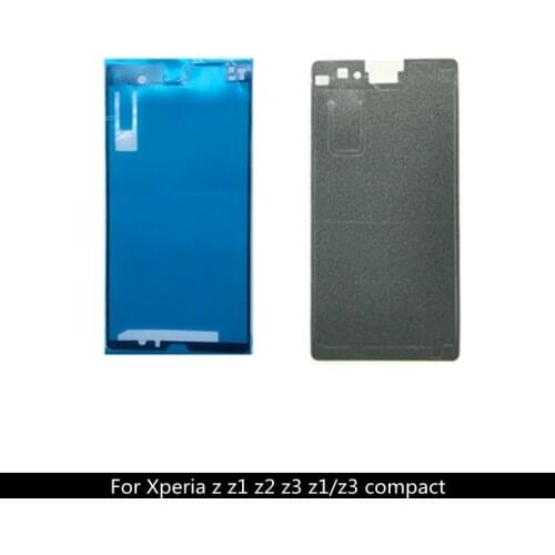 Front + Back Adhesive Glue Full Set Tape Sticker For Sony Xperia Z Z2 Z1 Z3 Compact LCD Housing Frame Back Battery Door Cover