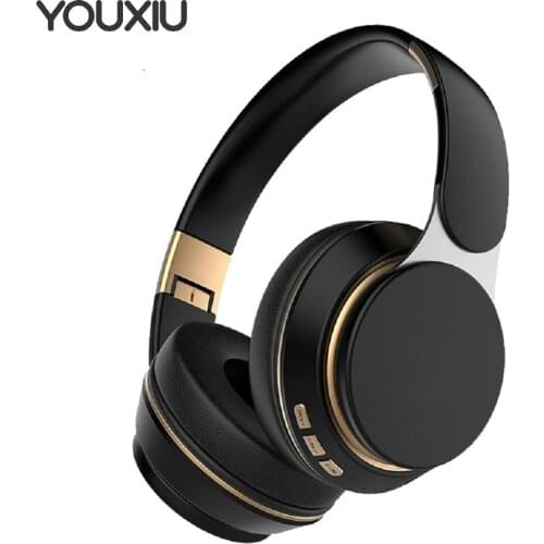YOUXIU Bluetooth Headphone Over-Ear Wired Wireless Headphones Foldable Bluetooth 5.0 Stereo Headset with Mic Support TF Card