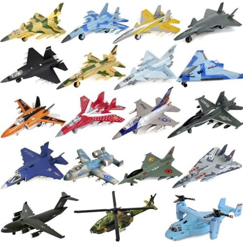 Aircraft combined metal model childrens toy simulation fighter aircraft bomber helicopter Boy Gift cutting dies fidget spinner