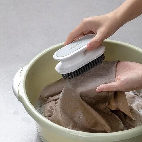 Clean Brush Plastic Soft Bristles Wash Clothes Shoes Brush Home Laundry Houseware Bath Cleaning Tool