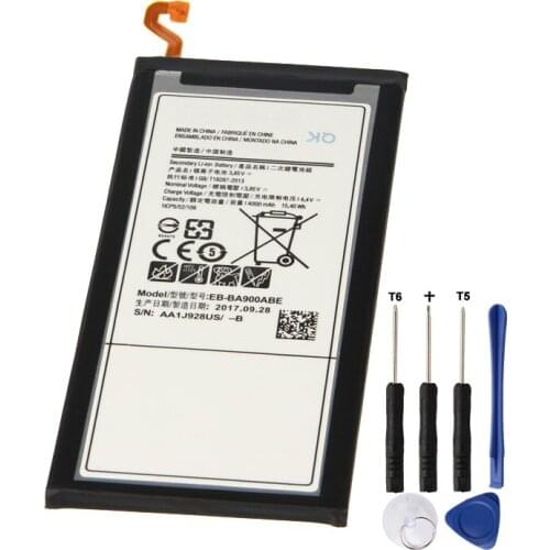 Original Replacement Samsung Battery For 2016 Edition Samsung Galaxy A9 A9000 SM-A9000 EB-BA900ABE Genuine Phone Battery 4000mAh