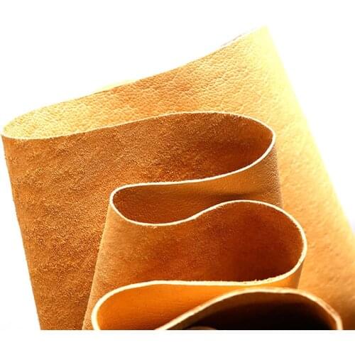 Pig leather hide pig skin yellow Colors whole piece hide pig skin genuine leather for leather craft by real shoes cloth