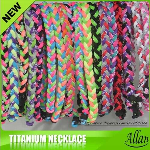 Titanium necklace cheap baseball sports titanium necklace