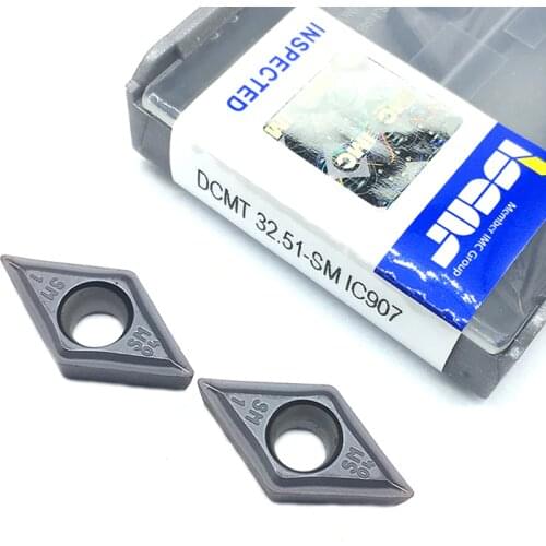 10PCS DCMT11T304 SM IC907 IC908 Internal Turning Tool dcmt11t308 Carbide insert Lathe cutter Tool turning insert