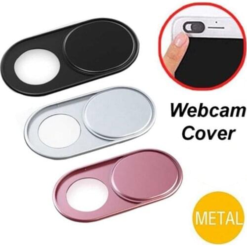 Ultra Thin Mini Metal WebCam Cover Shutter Magnet Slider Camera Privacy Sticker for Web Cam Macbook Pro Laptops PC IPhone Lens
