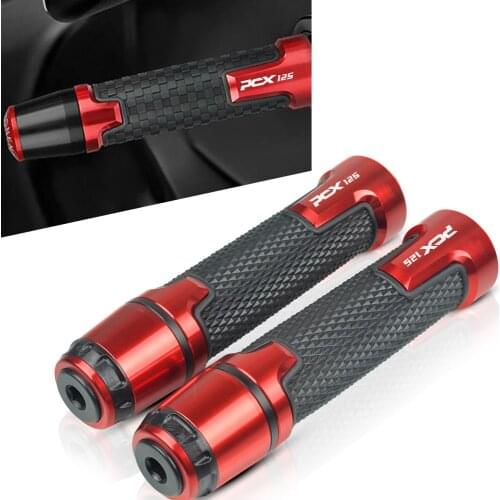 PCX Universal Motorcycle Accessories 7/8"22mm CNC Handlebar Grips Ends Cover Handle Caps Hand Bar Plugs For HONDA PCX125 PCX 125