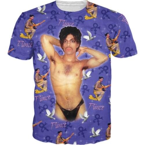 S-5XL Prince T-Shirt Flamboyant Musician Prince Roger Nelson Vibrant T Shirt Women Men 3d Print Summer Style Tees Tops