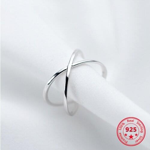 BITWBI Vintage 925 Sterling Silver Cross Rings for Women Wedding Trendy Jewelry Large Adjustable Antique Rings Anillos Gift