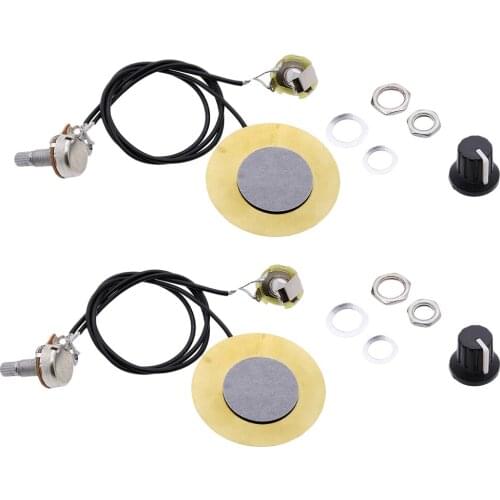2Pcs Piezo Microphone Pickup Guitar Transducer for Guitar Violin Banjo Replacements