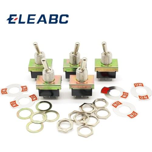 5pcs KN3-3 Toggle switch with high quality rocker switch ON - ON six feet