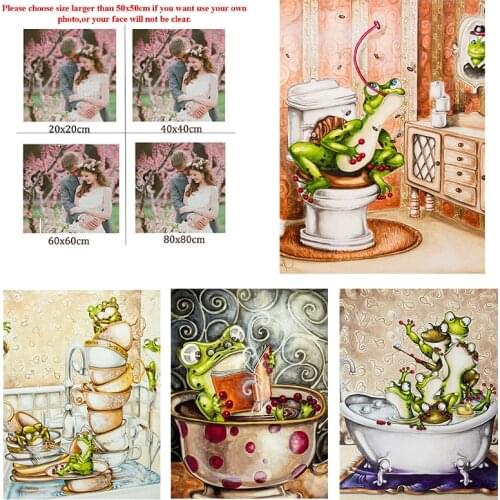 5D Diy Diamond Painting Animal Frog Daily Life Custom Square Diamond Round Diamond Full Diamond Cross Stitc Mosaic Home Decora