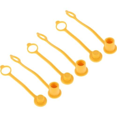 6Pcs 3/8"" Soft Rubber Propane/Natural LP Gas Quick Disconnect Connect Dust Cap Plug for 16mm Diameter Quick Adapter Fireplace