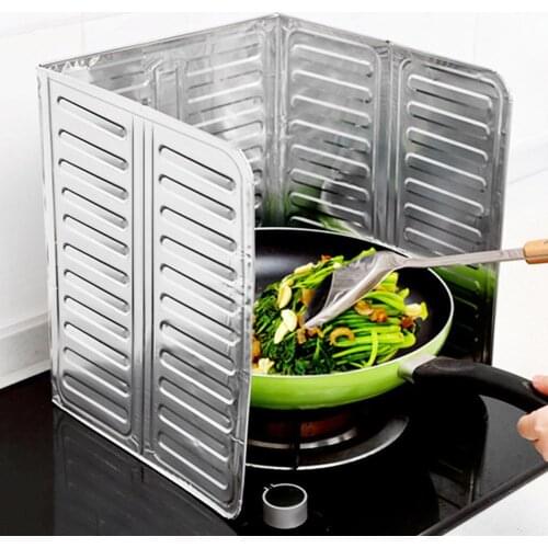 Aluminum Foil Oil Gas Stove Baffle Cooking Grease Insulation Board Kitchen Tool Cooking Grease Gas Stove