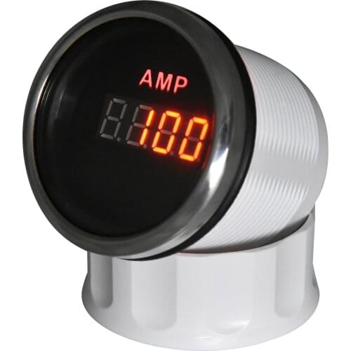 AMP 52mm Amperemeter Gauge Voltmeter Waterproof Digital Ammeter for Car Boat Marine Motorcycle 12V/24v 75mA Signal Ampere meter