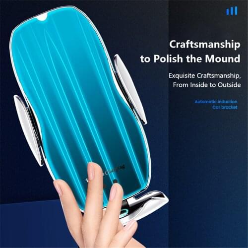 15W Fast Wireless Car Charger for iPhone 11 XS XR X 8 7 Samsung S20 S10 Qi Automatic Sensor Magnetic USB For Xiaomi Redmi Huawei