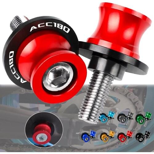 For KYMCO AK550 ACC180 AK 550 ACC 180 ALL YEAR 6MM Motorcycle CNC Accessories Swingarm Spools Slider Stand Screw Accessories