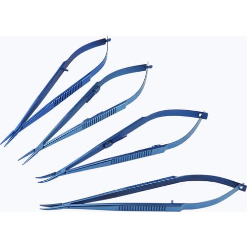 14cm Titanium Needle Holder with Lock Ophthalmology Instrument Cosmetic Pin Clamp Tweezers Surgery Tools