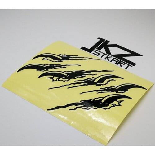JKZ STKART Vinyl Die Cut Car Sticker Decals Monster Tearing Holes II 15 x 12.5 cm for Motor Bike Truck Helmet Stickers
