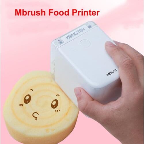 Kongten Mbrush Bluetooth Mobile Color Printer Mini Handheld Printer Portable Wifi Printers PrintCube Inkjet Edible Food Printer