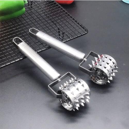 Kitchen stainless steel tender meat machine steak needle rolling meat pine needle pine meat machine male tender meat needle