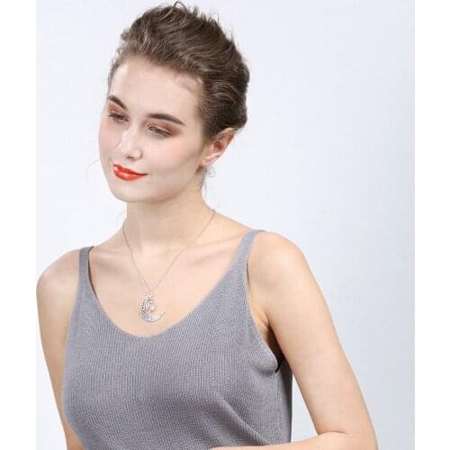 LOVR 2019 Vintage Luminous beads Charm Pendant Necklace Women Moon In The Dark Glowing Stone Necklaces For Jewelry Gifts