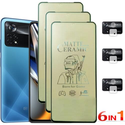 Matte Film Poco M3 Pro 5g Ceramic Glass For Xiaomi Poco M3 Pro Screen Protectors Pocco M3 Pro Protective Film Poco M3Pro Soft Protection PocoM3 Pro Curved Tempered Glass Poko Poco m3 pro