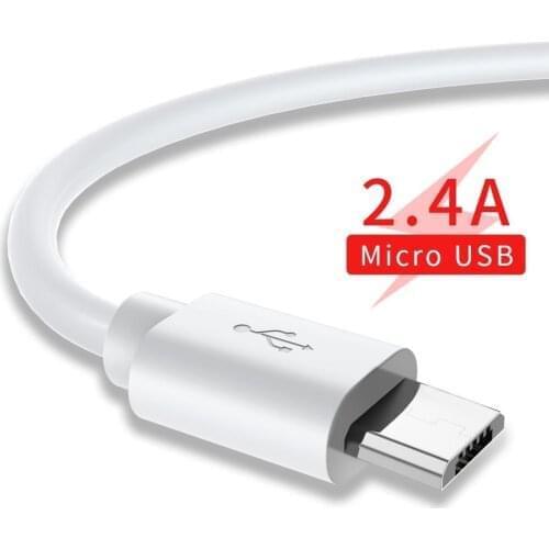 Micro USB Cable 2.4A Fast Charging Charger Microusb Cable For Samsung Xiaomi Android Mobile Phone Wire Cord