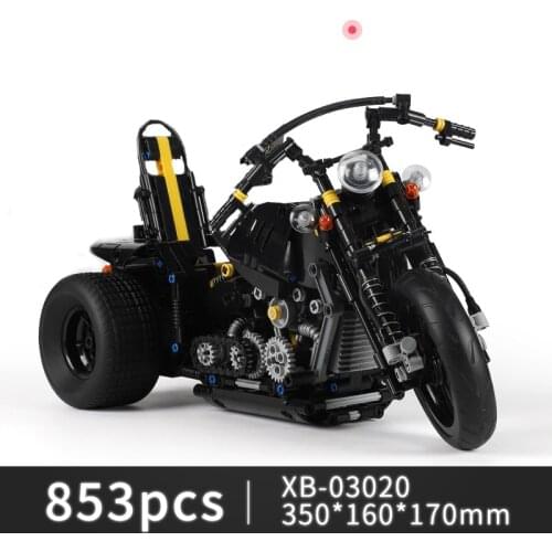 Technics Halley Heavy duty motorcycle moc building block assemble model bricks toy for boy gifts collection for kids gifts