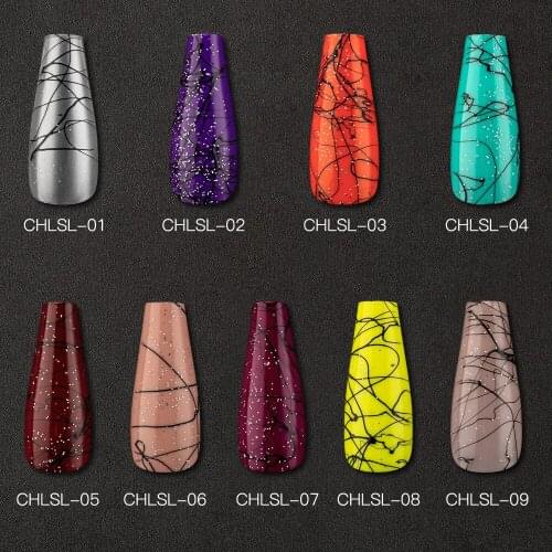 20pcs Brushed Fake Nails HighlightTips Clear Press on Long False withGlue Coffin Stick Display Full Cover Artificial Designs