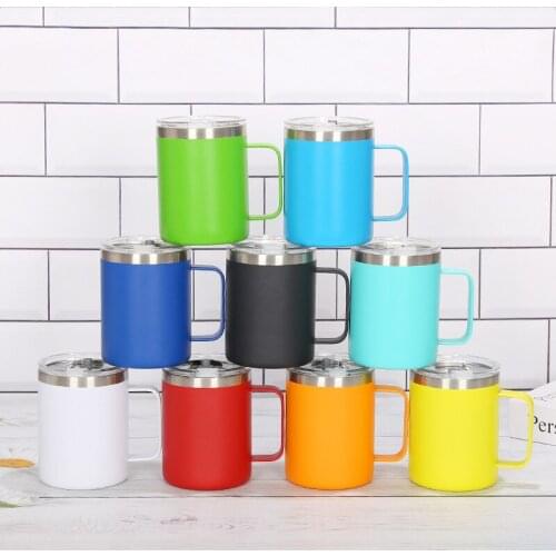Stainless Steel Mug, Double Vacuum Coffee Cup, Simple Business Office Multicolor Insulation Cup