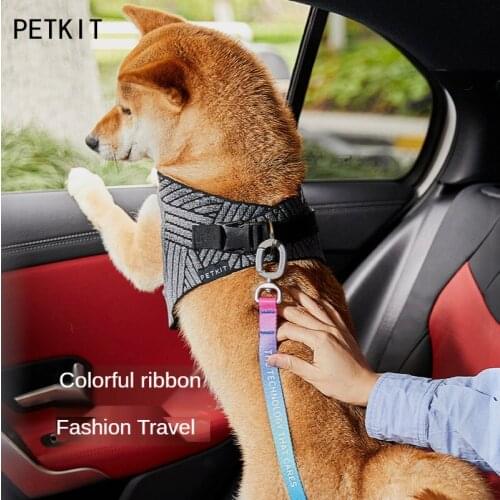 PETKIT Colorful Pet Car Seat Belt Small-large Dog Car Safety Harness Strong and Durable Dog Supplies Dog Accessories