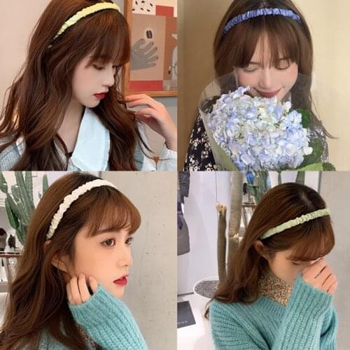 Shiny Scrunchies Colorful Headband For Women 2021 Hair Accessories Jewelry Headwear Hair Hoop Gift for Girl