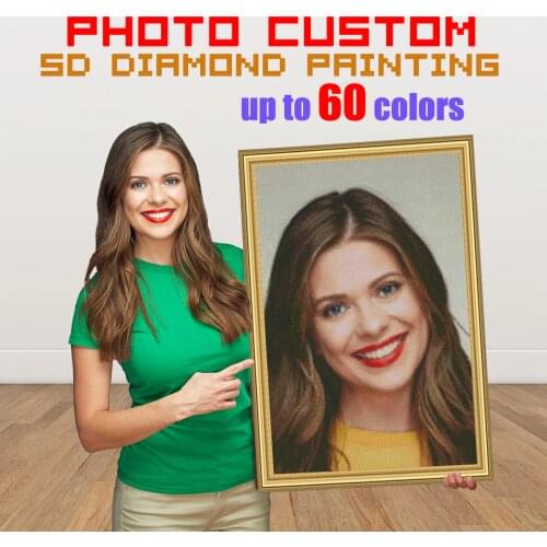 DIY PHOTO CUSTOM Full Diamond Painting Kits Make Your Foto Picture Of Rhinestones Art Diamond Embroidery Cross-Stitch Home Decor