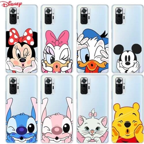 Silicone Cover Diseny Lovely Minnie For Xiaomi Redmi Note 10 10S 9 9S Pro Max 9T 8T 8 7 6 5 Pro 5A 4 4X Phone Case