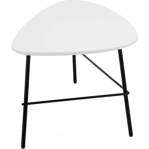 Modern Design Console TableHot Sell Living Room Furniture Triangular Shape Plastic Table Top Coffee Desk with Metal Legs