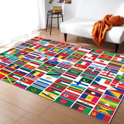 National Flag Carpet Bedroom Room Bedside Blanket Rug for Living Room Cloakroom Carpet Bedroom Decor