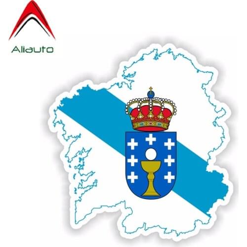 Aliauto Personality Funny Car Sticker Galicia of Spain Waterproof Sunscreen Anti-UV Reflective Decal Accessories,12cm*13cm