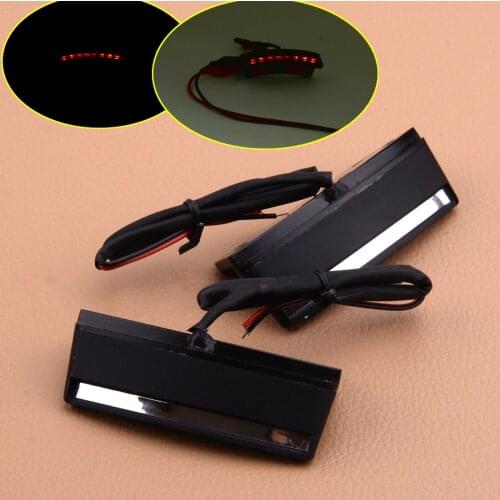1 Pair Motorcycle Front Left & Right Turn Signal LED Side Mirror Lamp Light Fit for Honda Goldwing GL1800