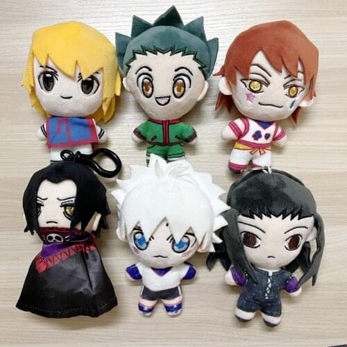 13cm Hunter Plush Doll Killua Zoldyck Gon Freecss Kurapika Hisoka Kulolo Illumi Feitan Potoo Stuffed Plush Pendant Keychain