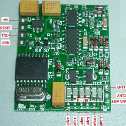 134.2K Animal Tag Reader Module 9V AGV RFID TTL FDX-B ISO11784/85 Long Distance Card Reader Module