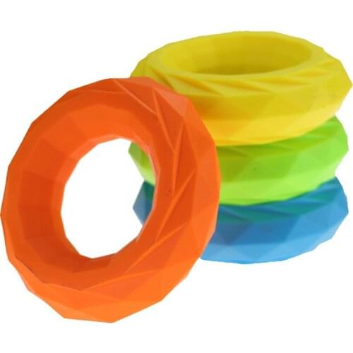 2pcs Portable Silicone Hand Grip Gripping Ring Carpal Expander Finger Trainer Grip Strength Resistance Power Stress Ring