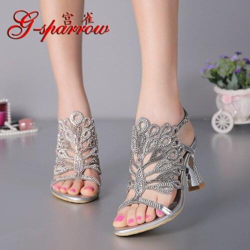 2018 SummerSexy Womens Shoes Cashmere Stiletto Thin & Thick Heels Sandals Black / Blue / Red / Silver / Gold Free Shipping