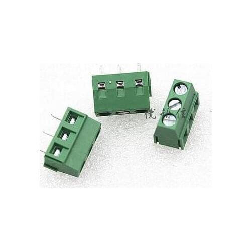 30pcs 3 Pin KF127 Screw Terminal Block Connector 5mm Pitch 300V 10A KF-127-3p