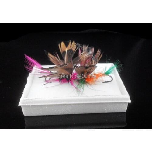 48pcs Fly fishing lure Fly fishing hook mixed colors good quality Free shipping