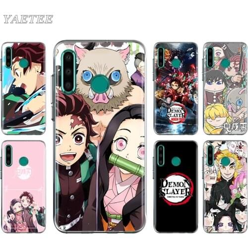 Anime Demon Slayer Kimetsu No Yaiba Phone Case for Huawei Y5p Y6p Y7p Y8p Y6s Y8s Y9s Y5 Y6 Y7 Y9 Prime 2019 9X 9A 9C 9S Cover