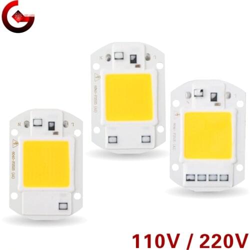 LED Chip 10W 20W 30W 50W 220V 110V COB Lamp Beads Smart IC No Need Driver LED Bulb for Flood Light Spotlight Diy Lighting